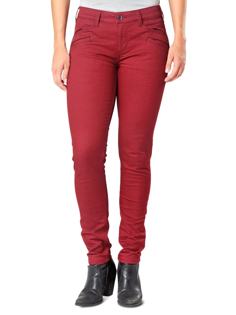 NEW 5.11 Tactical Women's Defender-Flex Pants Slim Fit Size 6 Regular Red Twill